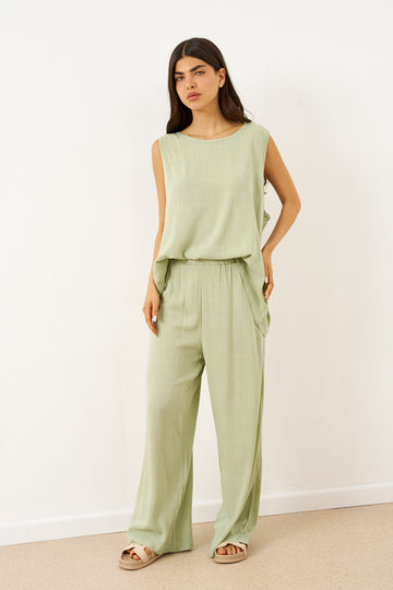 חליפת גל פשתן תחרה