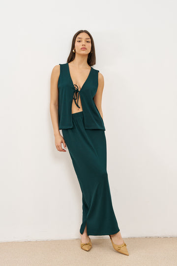 חליפת חצאית ריב קשירות