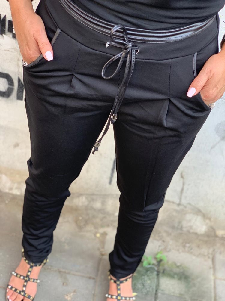 מכנס פנסים עור