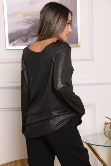 חולצת ערב לורקס אבזם