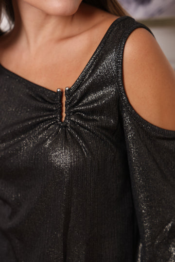 חולצת ערב לורקס אבזם