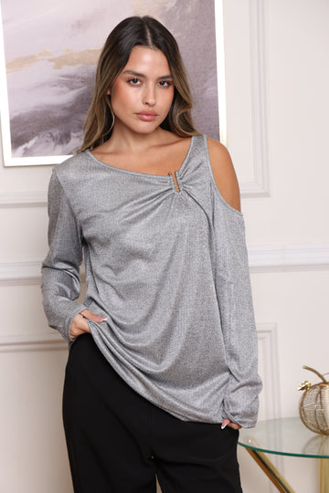 חולצת ערב לורקס אבזם