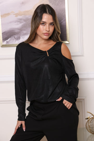 חולצת ערב לורקס אבזם