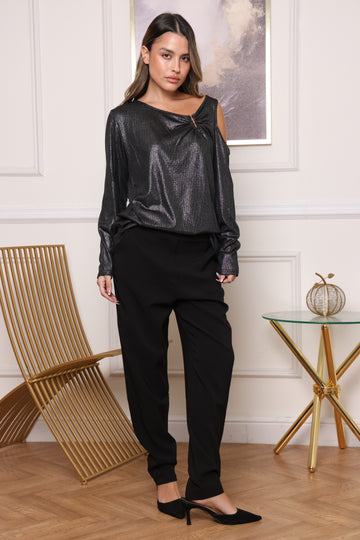 חולצת ערב לורקס אבזם