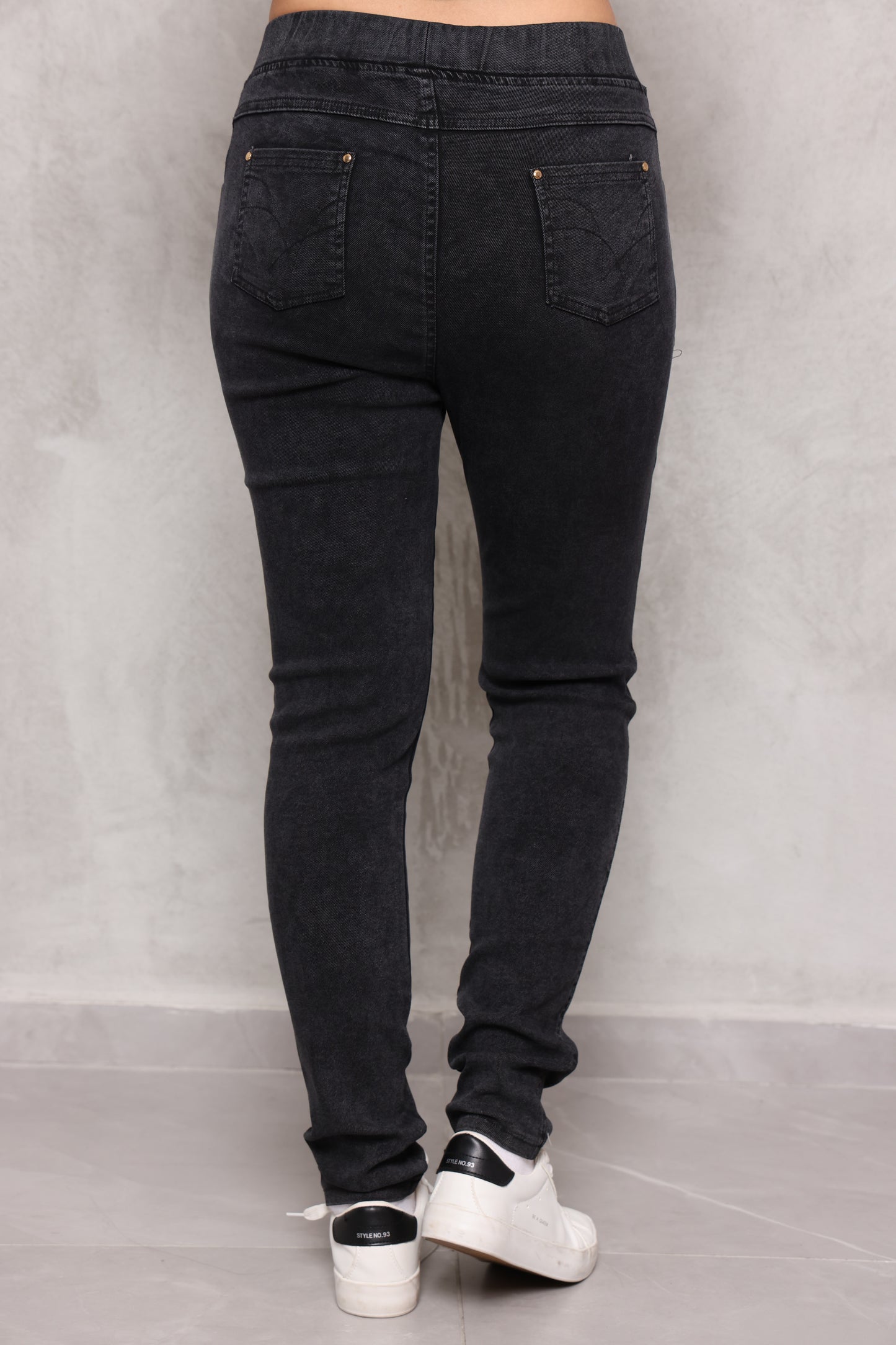 ג'ינס פול לייקרה גומי במותן