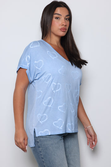 טוניקת וואש לבבות