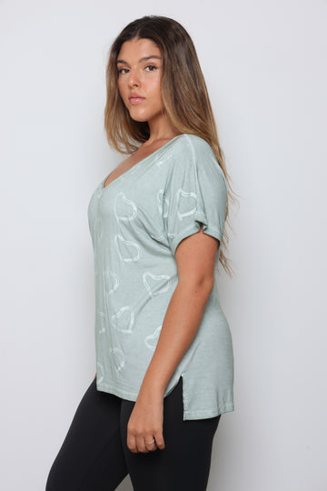 טוניקת וואש לבבות