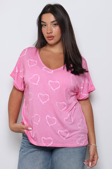 טוניקת וואש לבבות