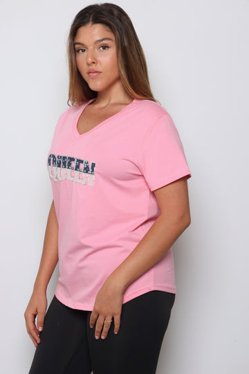 חולצת וי QUEEN