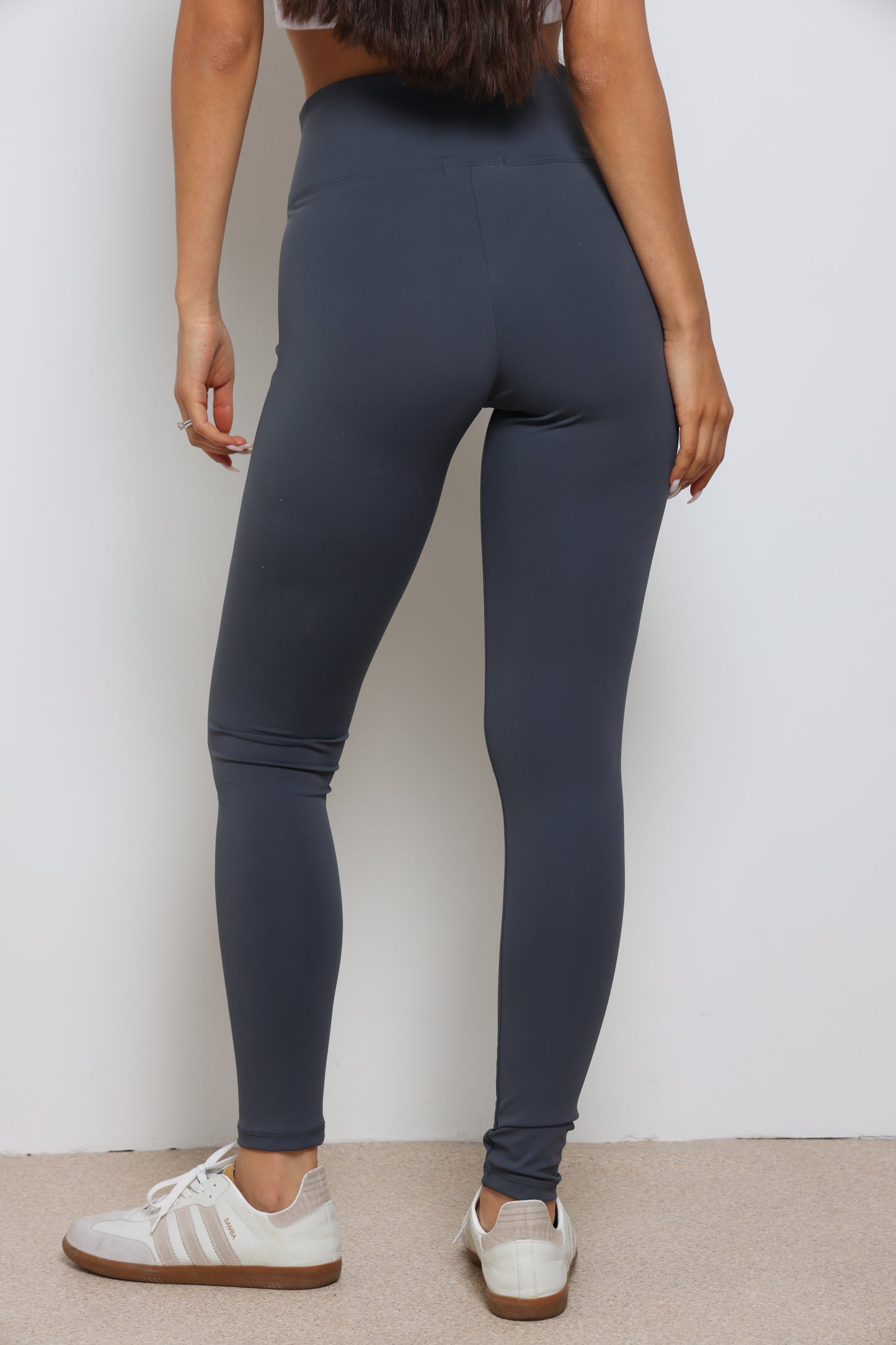 טייץ ספורט פוליאמיד | אפור פלדה