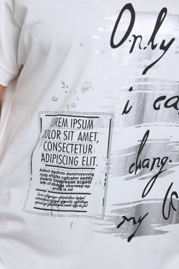 חולצת וי לייקרה הדפס