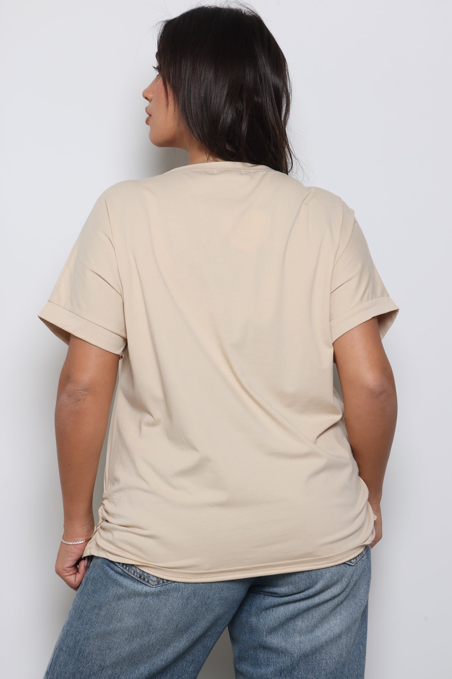 חולצת וי לייקרה הדפס