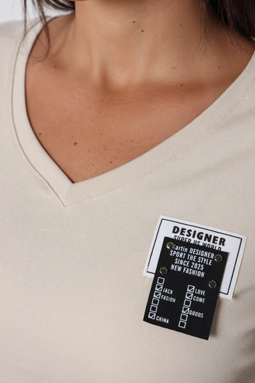 חולצת וי DESIGNER