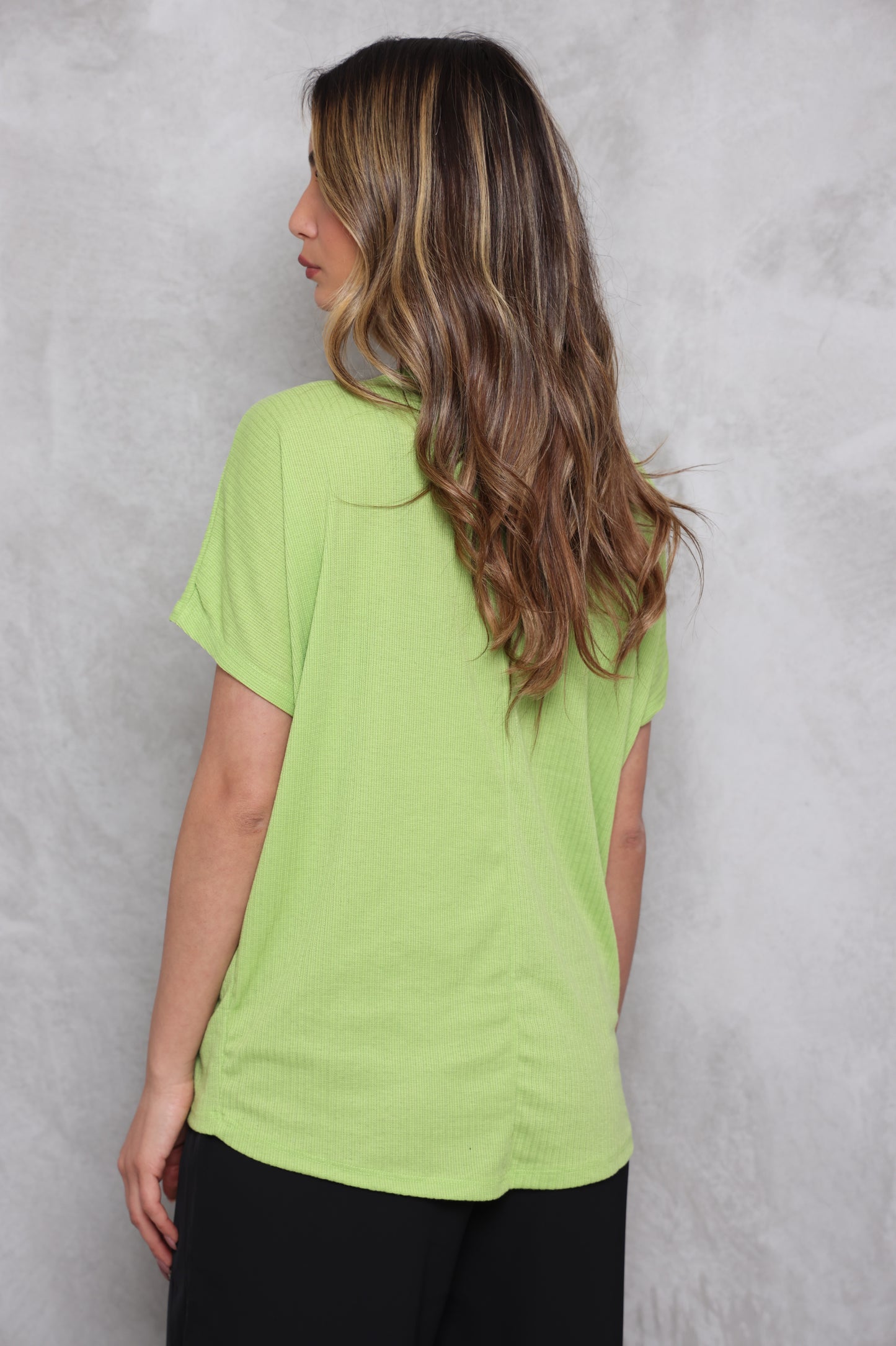 טוניקת וי ריב סריג שרשרת