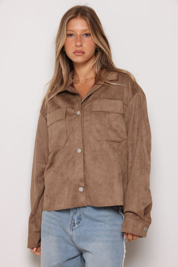 ג'קט דמוי זמש