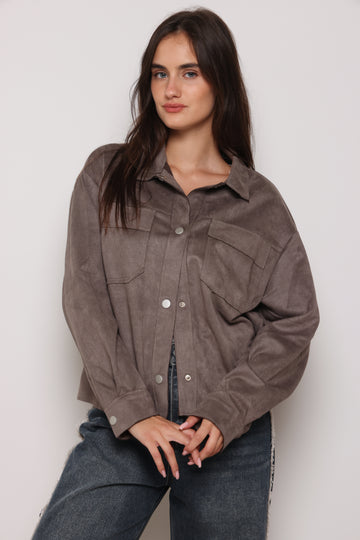 ג'קט דמוי זמש