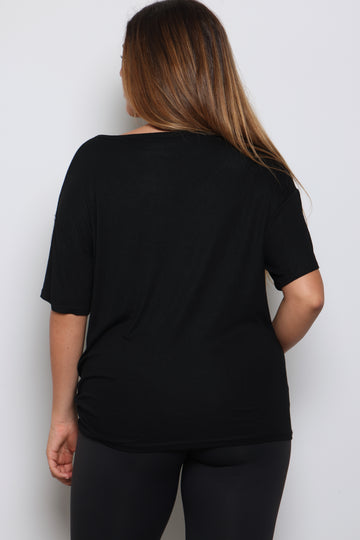 טוניקת הדפס מנומר לולאה