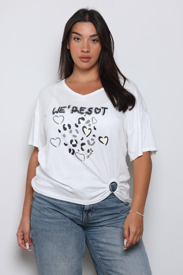 טוניקת הדפס מנומר לולאה