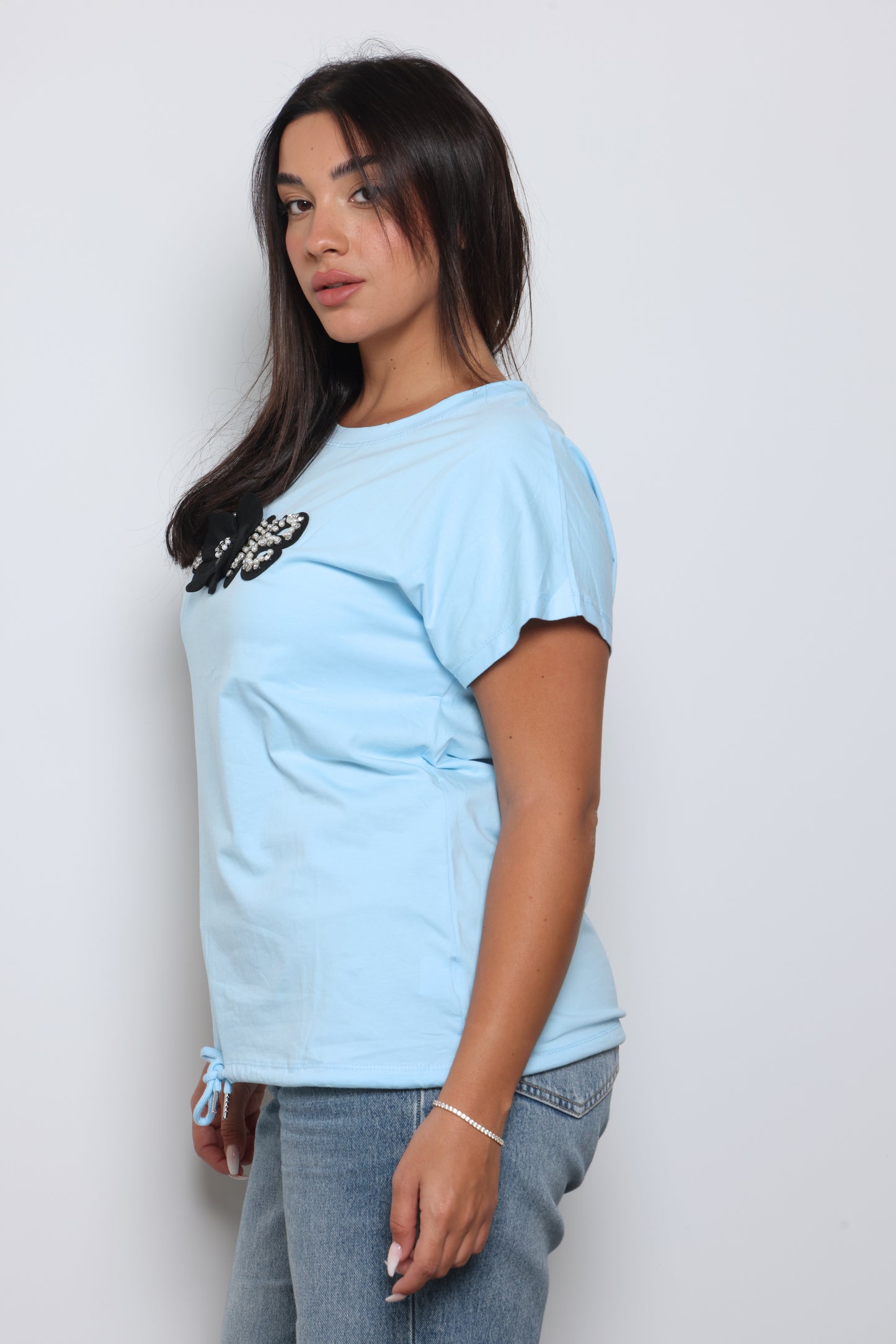 חולצת LOVE פרח