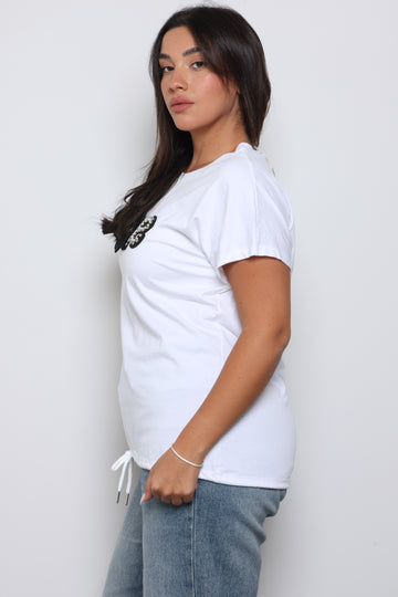 חולצת LOVE פרח