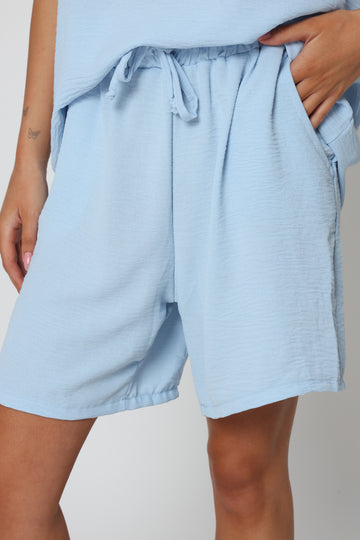 חליפת וי קרפ שורט