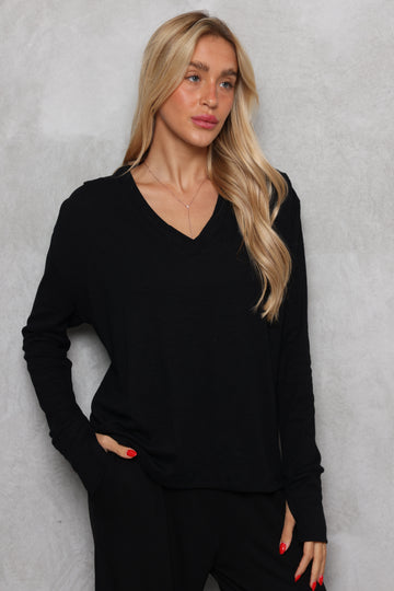 חולצת סלאב כפפה כיווץ בכתף