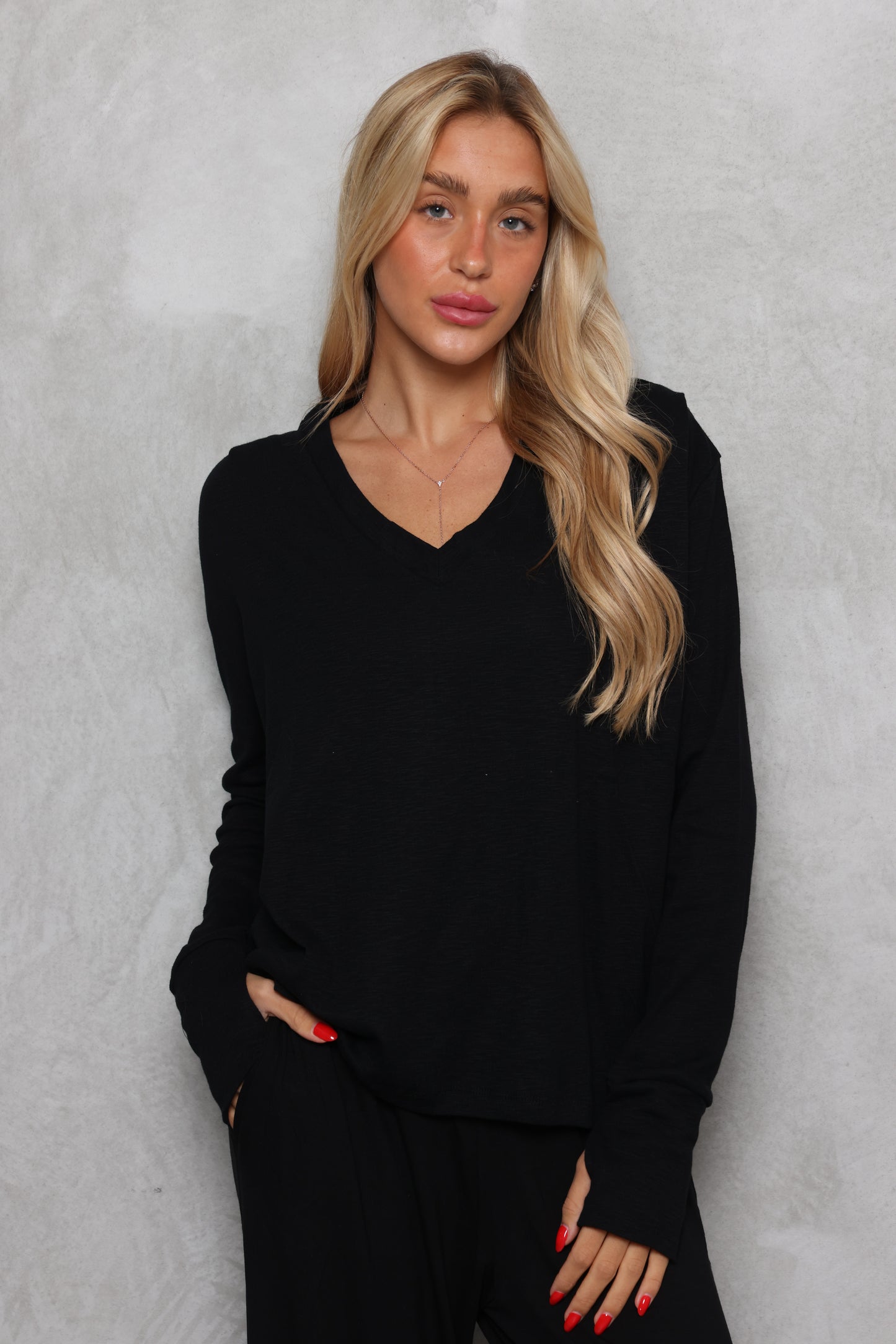 חולצת סלאב כפפה כיווץ בכתף