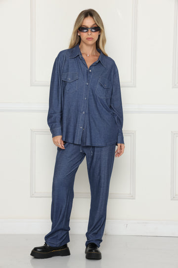 חליפת ג'ינס אנדי כחול ג'ינס