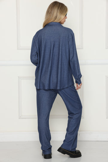 חליפת ג'ינס אנדי כחול ג'ינס