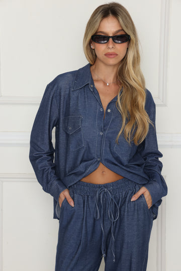 חליפת ג'ינס אנדי כחול ג'ינס