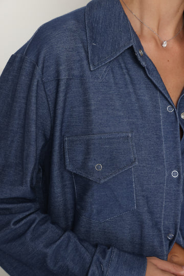 חליפת ג'ינס אנדי כחול ג'ינס