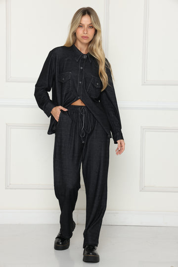 חליפת ג'ינס אנדי שחור