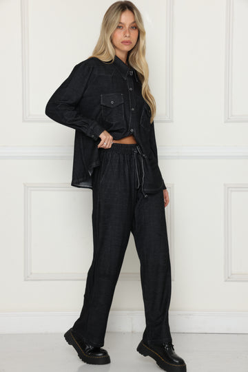 חליפת ג'ינס אנדי שחור