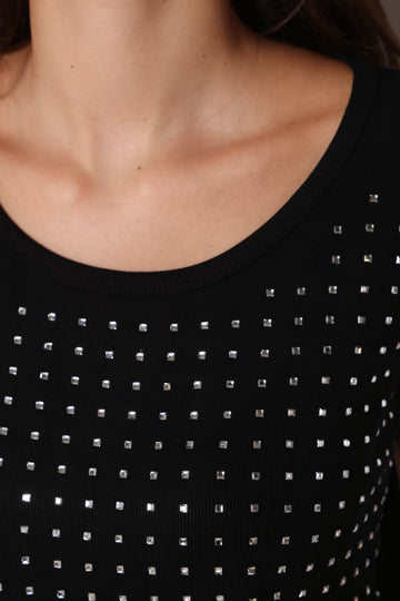 גופיית סריג יהלומים