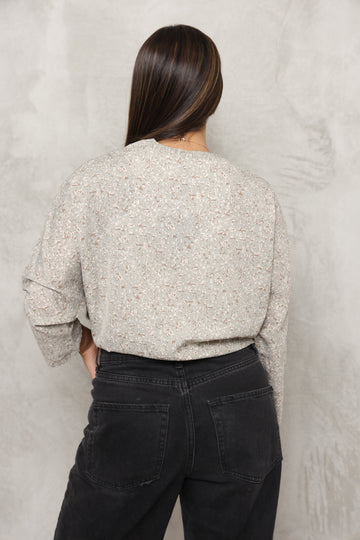 עליונית קימונו קרפ פרחים