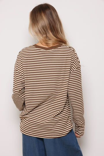 סווטשירט פסים כפפה