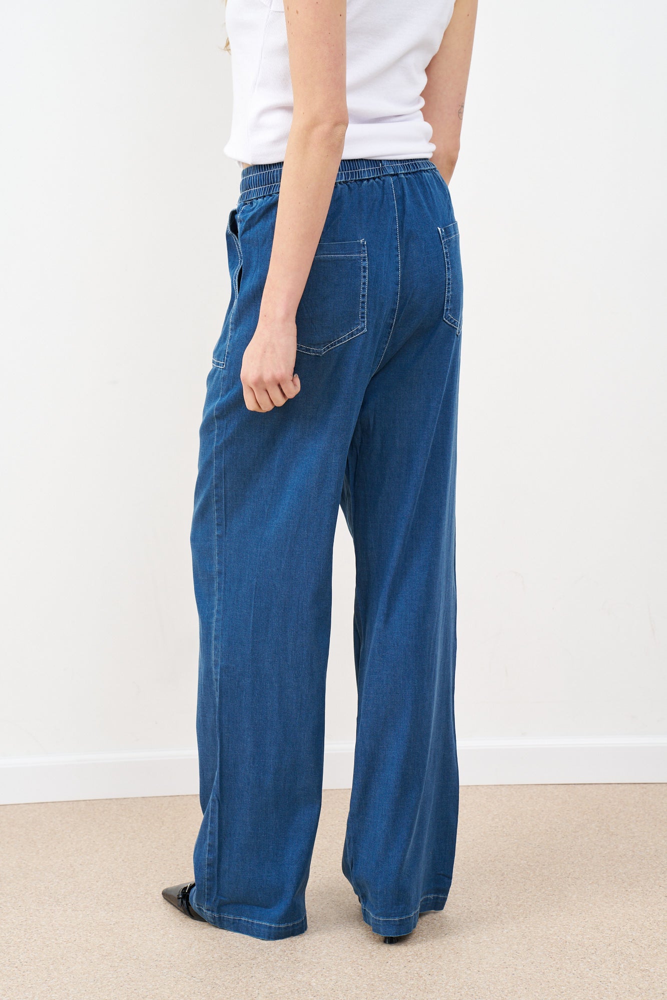 מכנסי דנים ג'ינס שרוך