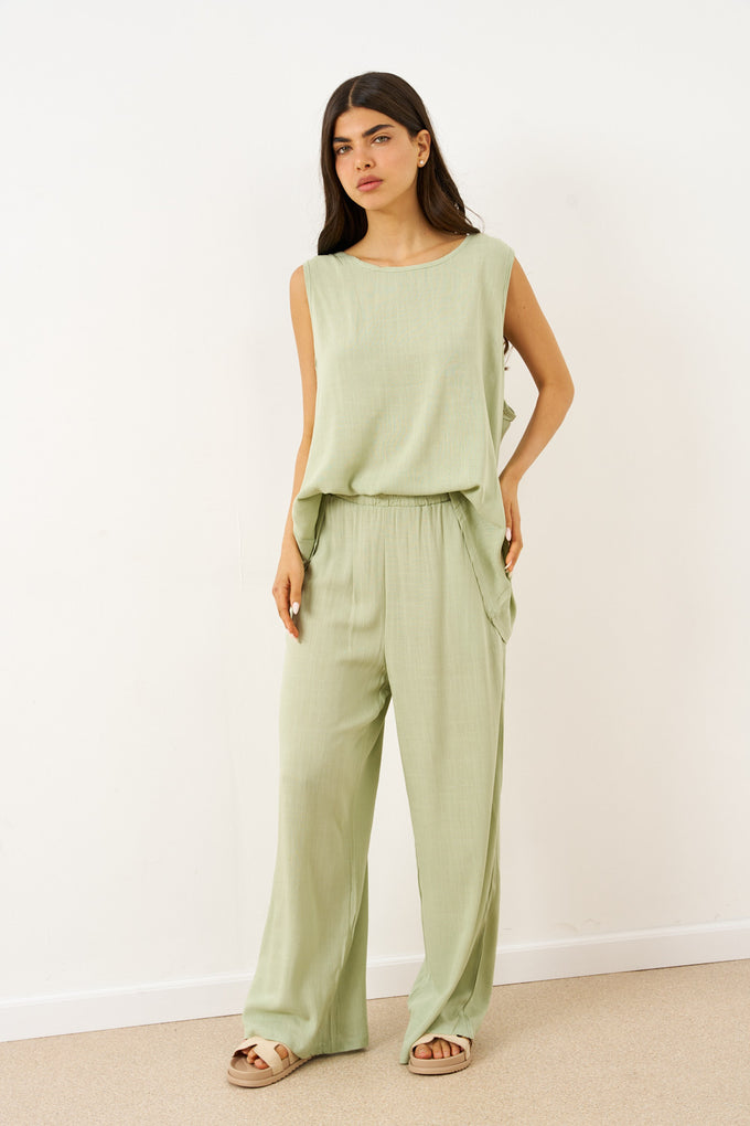 חליפת גל פשתן תחרה