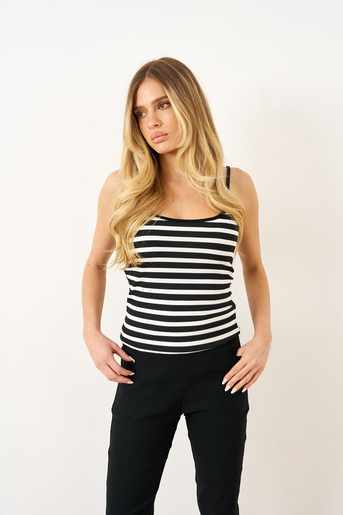 גופיית ספגטי סטרייפס