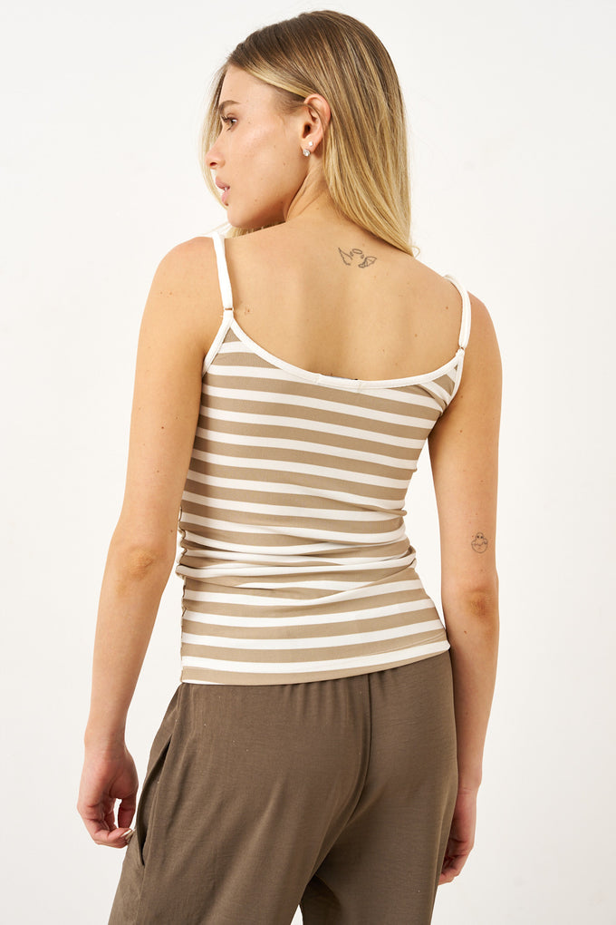 גופיית ספגטי סטרייפס