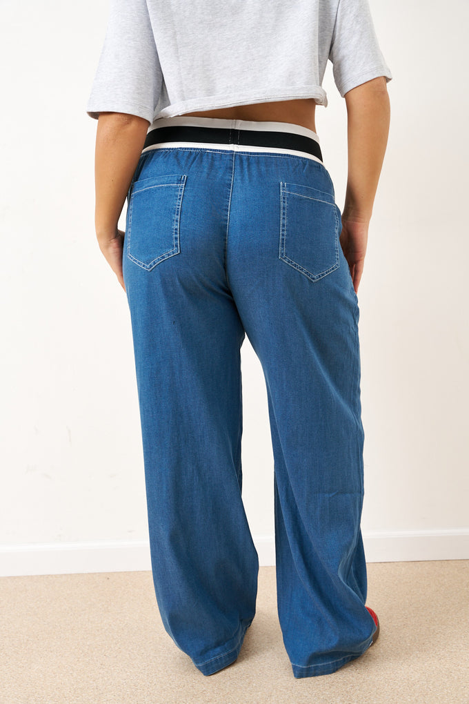 מכנסי ג'ינס סקרלט גומי