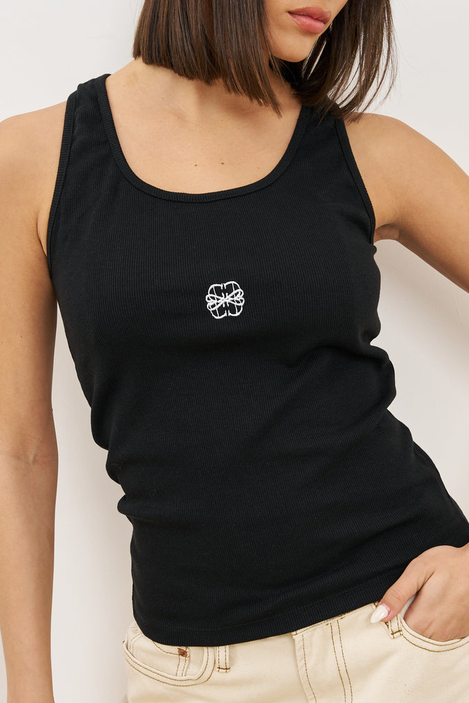 גופיית ריב רקמת לוגו