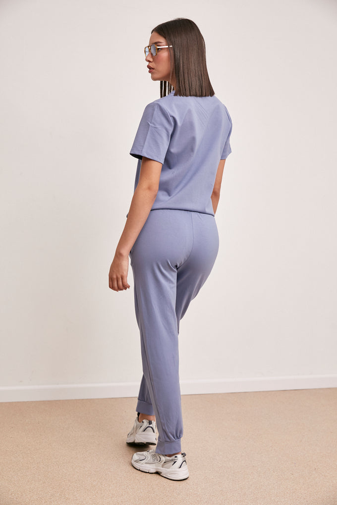 חליפת וי ג'רסי רוכסנים