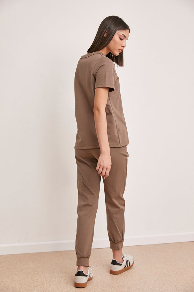 חליפת וי ג'רסי רוכסנים