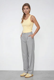 מכנסי אלגנט אריג מלאנז׳