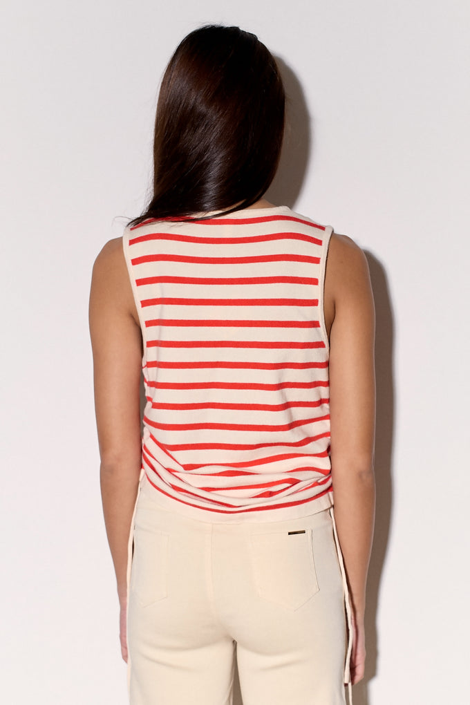 גופית סריג וי פסים