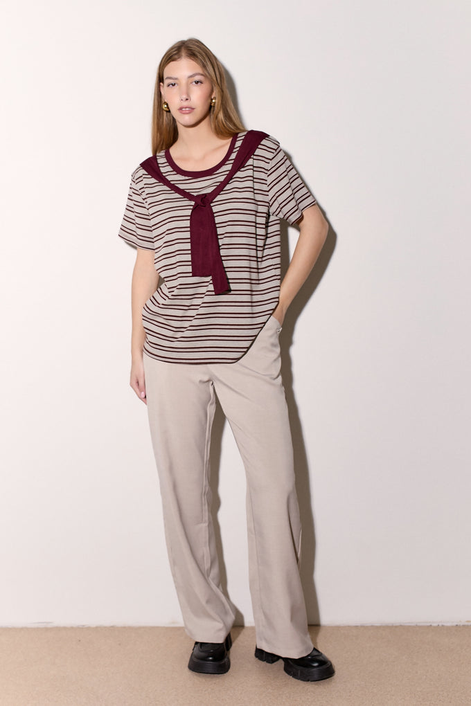 חולצת פסים עניבה