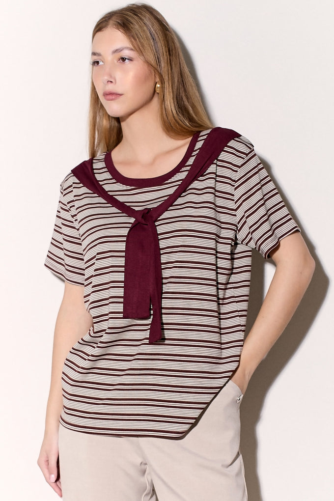 חולצת פסים עניבה