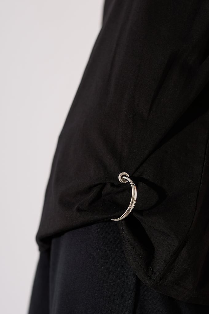 חולצת כותנה כיווץ טבעת