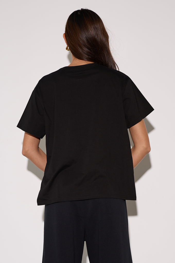 חולצת כותנה כיווץ טבעת